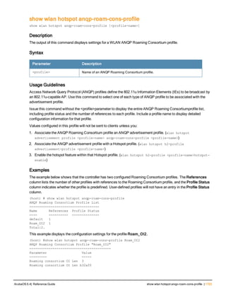 Aruba OS 6.4 Command Line Interface Reference Guide