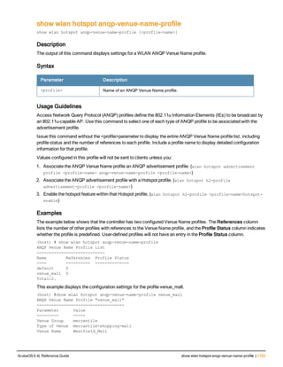 Aruba OS 6.4 Command Line Interface Reference Guide
