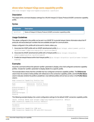 Aruba OS 6.4 Command Line Interface Reference Guide