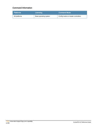 Aruba OS 6.4 Command Line Interface Reference Guide