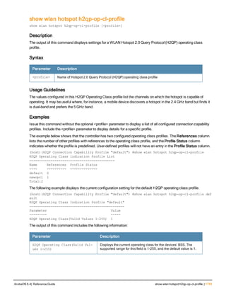 Aruba OS 6.4 Command Line Interface Reference Guide