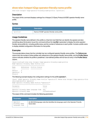 Aruba OS 6.4 Command Line Interface Reference Guide