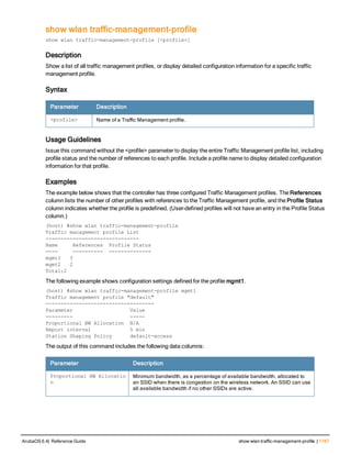 Aruba OS 6.4 Command Line Interface Reference Guide