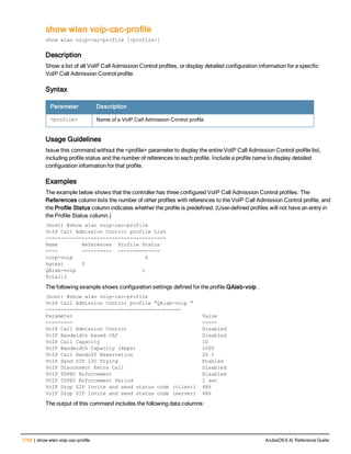 Aruba OS 6.4 Command Line Interface Reference Guide