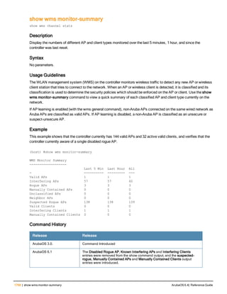 Aruba OS 6.4 Command Line Interface Reference Guide