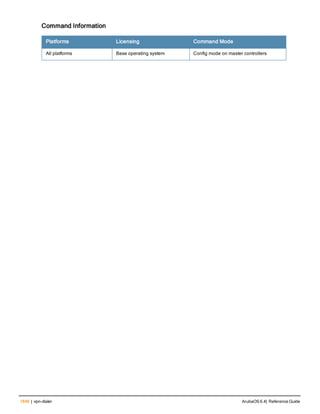 Aruba OS 6.4 Command Line Interface Reference Guide