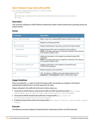Aruba OS 6.4 Command Line Interface Reference Guide