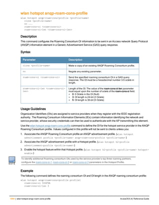 Aruba OS 6.4 Command Line Interface Reference Guide