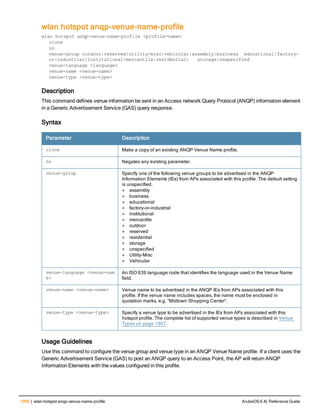 Aruba OS 6.4 Command Line Interface Reference Guide