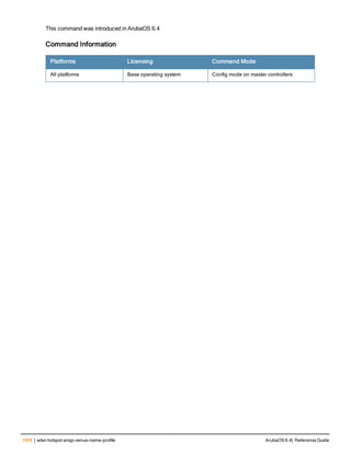 Aruba OS 6.4 Command Line Interface Reference Guide