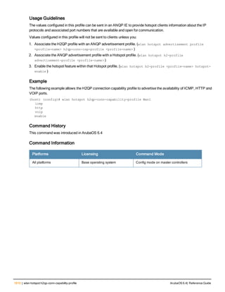 Aruba OS 6.4 Command Line Interface Reference Guide