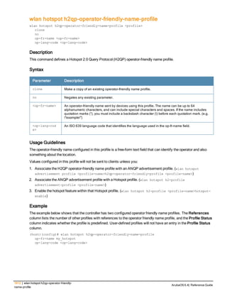 Aruba OS 6.4 Command Line Interface Reference Guide
