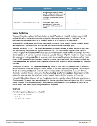 Aruba OS 6.4 Command Line Interface Reference Guide