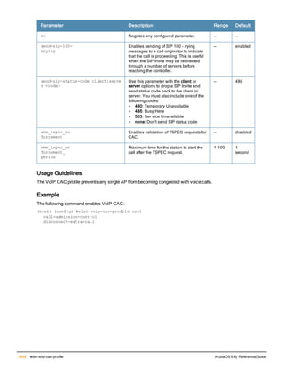 Aruba OS 6.4 Command Line Interface Reference Guide