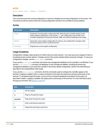 Aruba OS 6.4 Command Line Interface Reference Guide