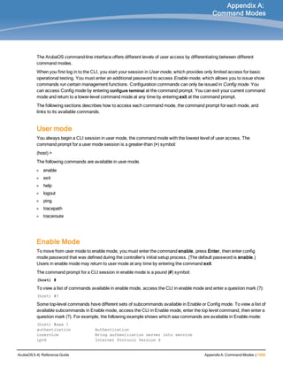 Aruba OS 6.4 Command Line Interface Reference Guide