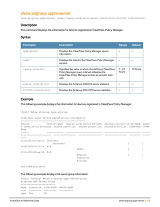 Aruba OS 6.4 Command Line Interface Reference Guide