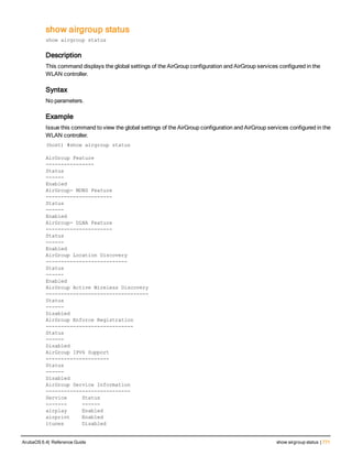 Aruba OS 6.4 Command Line Interface Reference Guide