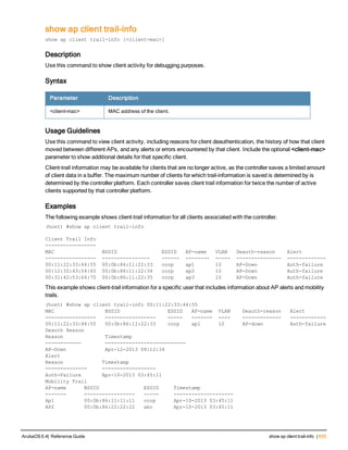 Aruba OS 6.4 Command Line Interface Reference Guide