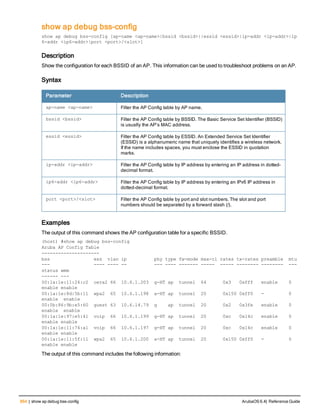Aruba OS 6.4 Command Line Interface Reference Guide