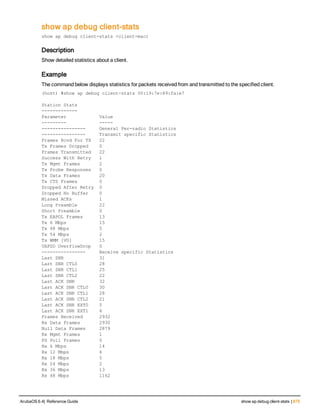 Aruba OS 6.4 Command Line Interface Reference Guide