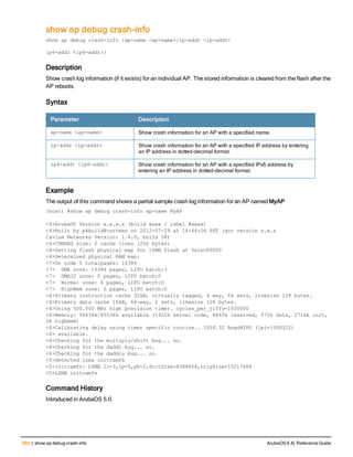 Aruba OS 6.4 Command Line Interface Reference Guide