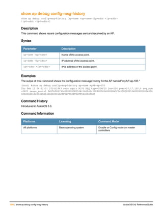 Aruba OS 6.4 Command Line Interface Reference Guide