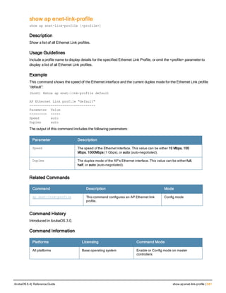 Aruba OS 6.4 Command Line Interface Reference Guide
