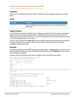 Aruba OS 6.4 Command Line Interface Reference Guide