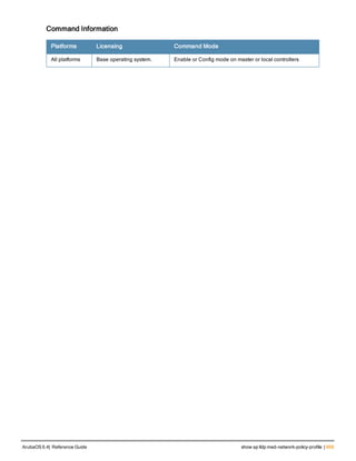 Aruba OS 6.4 Command Line Interface Reference Guide