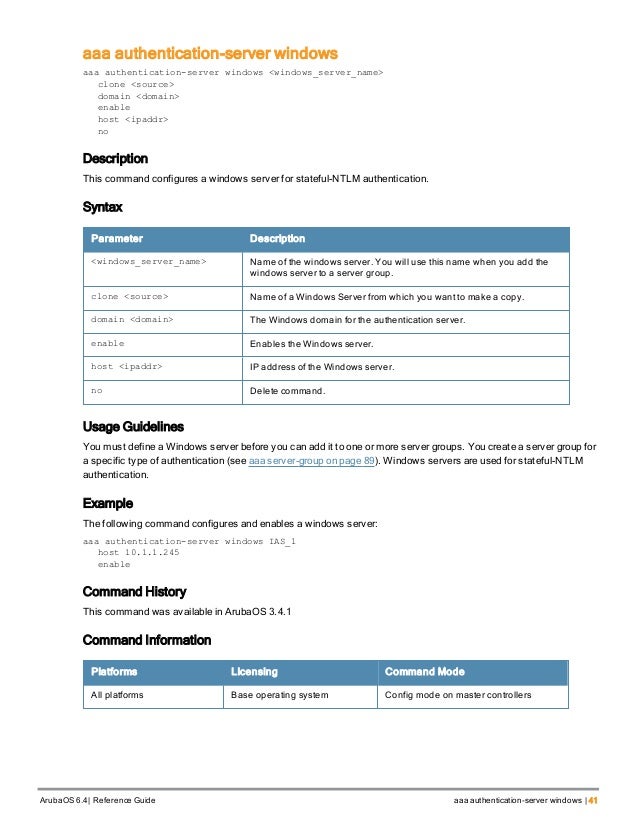 aruba os 6 4 command line interface reference guide aruba address format
