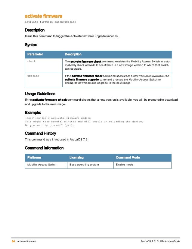 aruba os 7 3 command line interface reference guide aruba address format