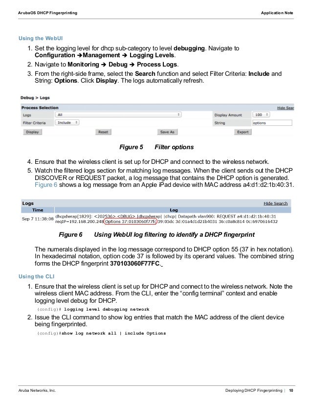 arubaos dhcp fingerprinting 10 638 jpg cb 1397490719 aruba address format
