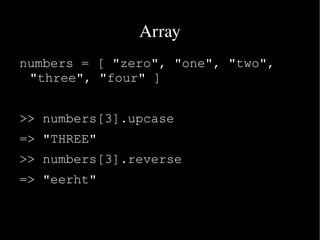 Arulalan  Ruby An Intro