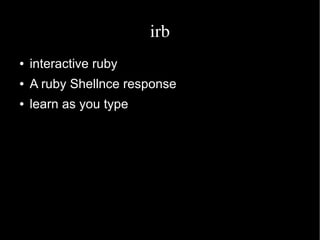 Arulalan  Ruby An Intro
