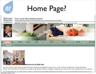 Home Page?




Wednesday, August 3, 2011
 