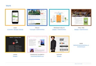 UX Designer Portfolio 2018 | PDF