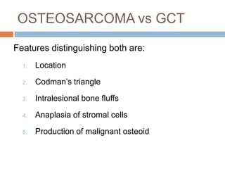 osteogenic bone tumors & fibrous dysplasia | PPTX