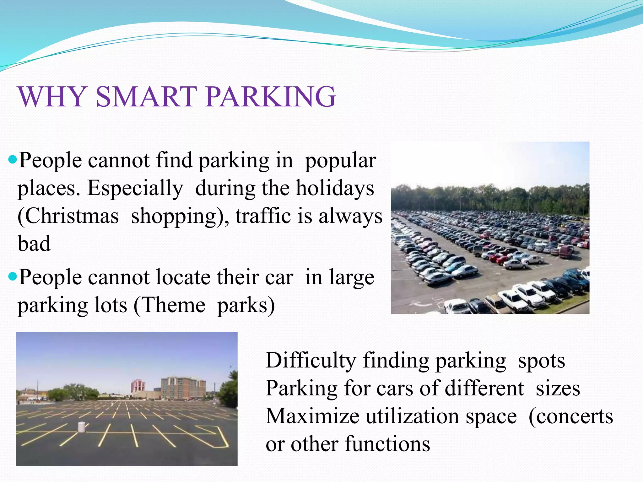 Reservation Based Parking System Using Sms Ppt