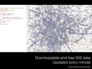 Downloadable and free GIS data
Updated every minute
http://overpass-turbo.eu/s/k94
 