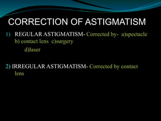 spectacle refraction versus ocular refraction | PPTX