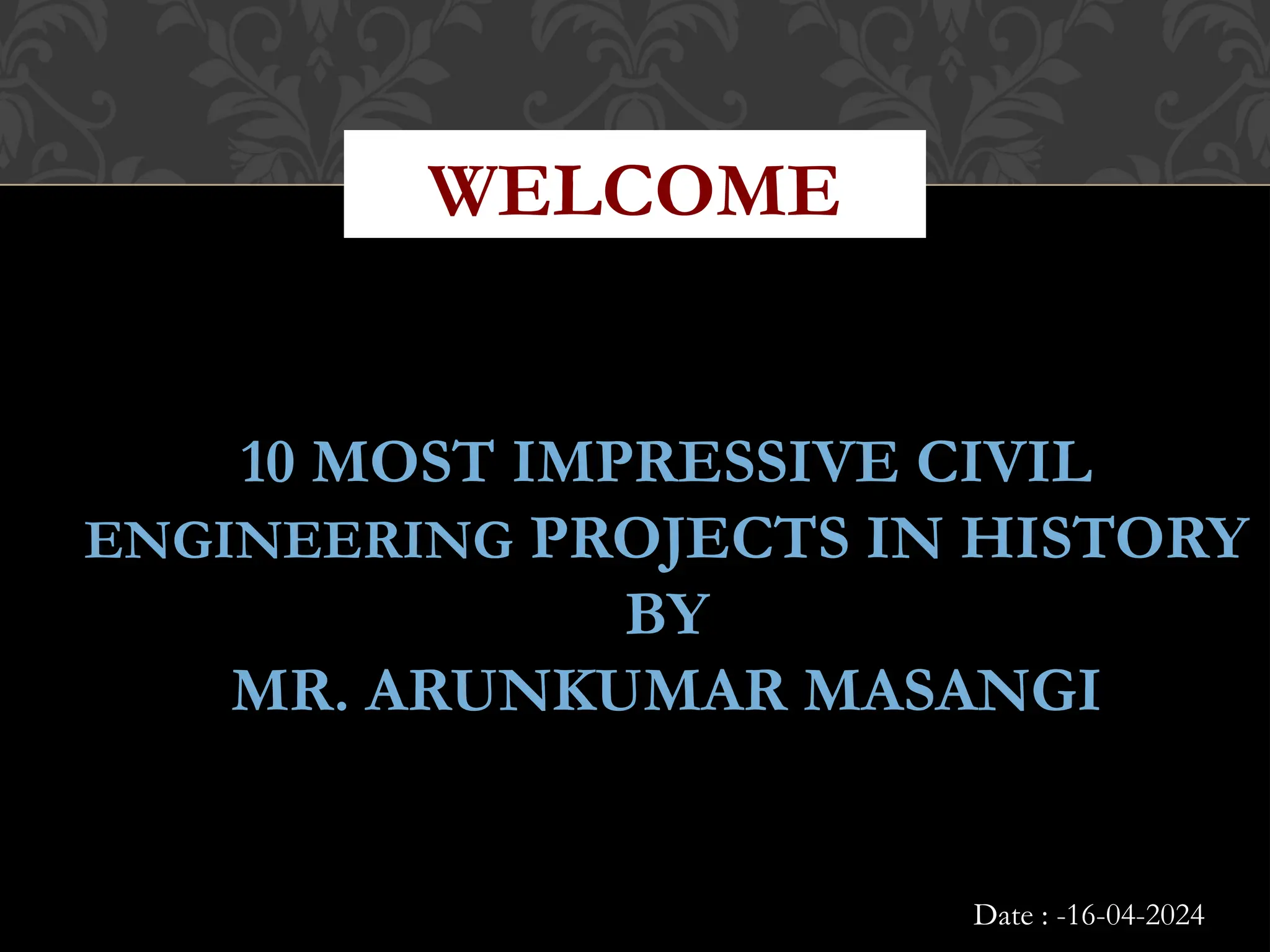 civil engineering projects Arunkumar Masangi.pptx