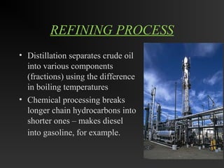 Refinery Examples refining of crude oil by Arun kumar rana | PPT