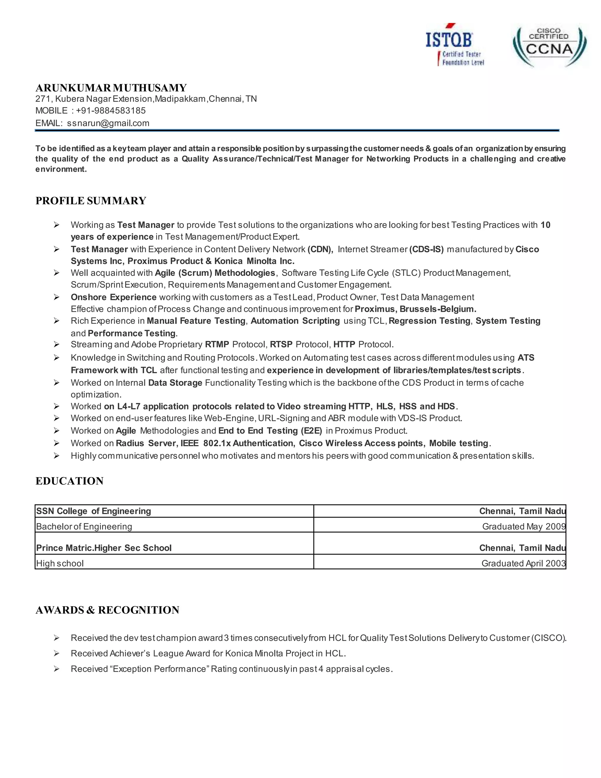 Arun resume PDF - Arun Resume 1 2048 