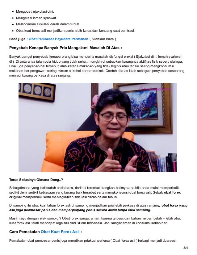 Efek samping obat kuat forex