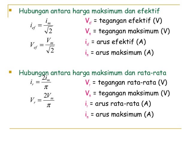 Rumus Tegangan Efektif Pada Induktor Edukasi Lif Co Id