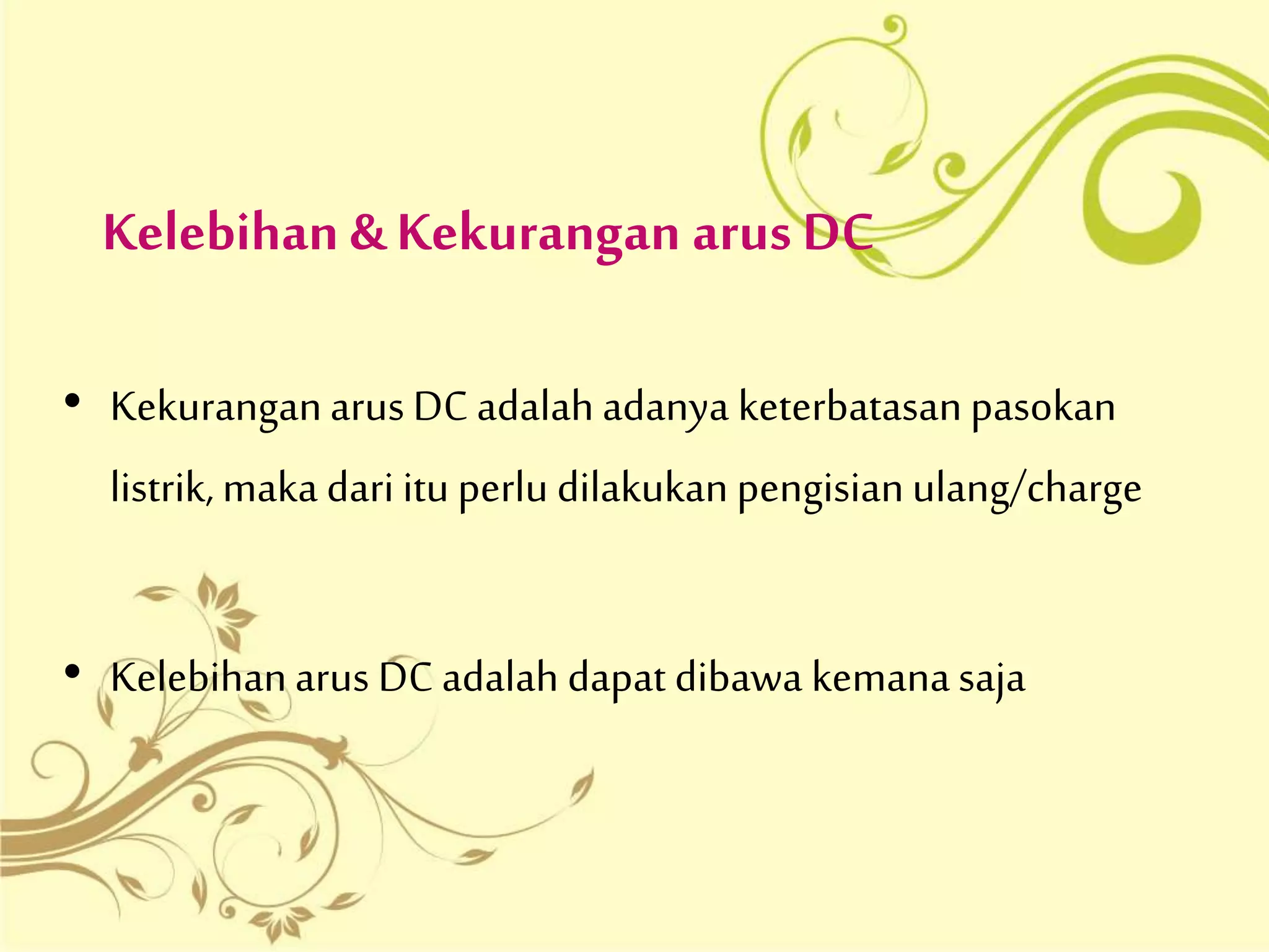 Arus AC dan DC | PPTX