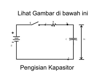 Pengisian Kapasitor Lihat Gambar di bawah ini 