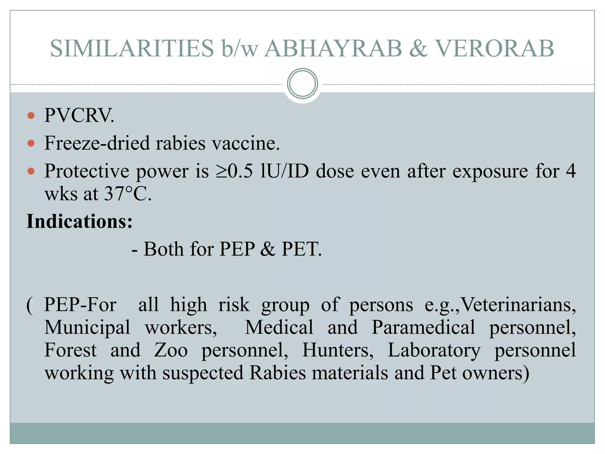 Veorab Arv abhayrab vs verorab | PPTX