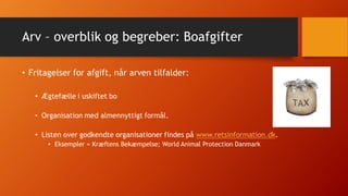 Arv overblik og definitioner | PDF